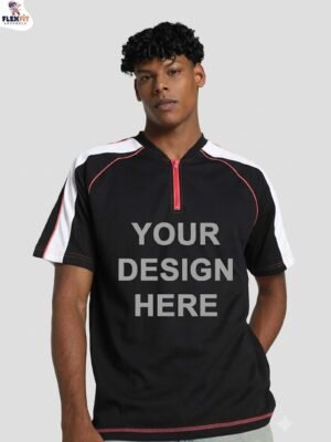 Printed V-Neck Sports Wear